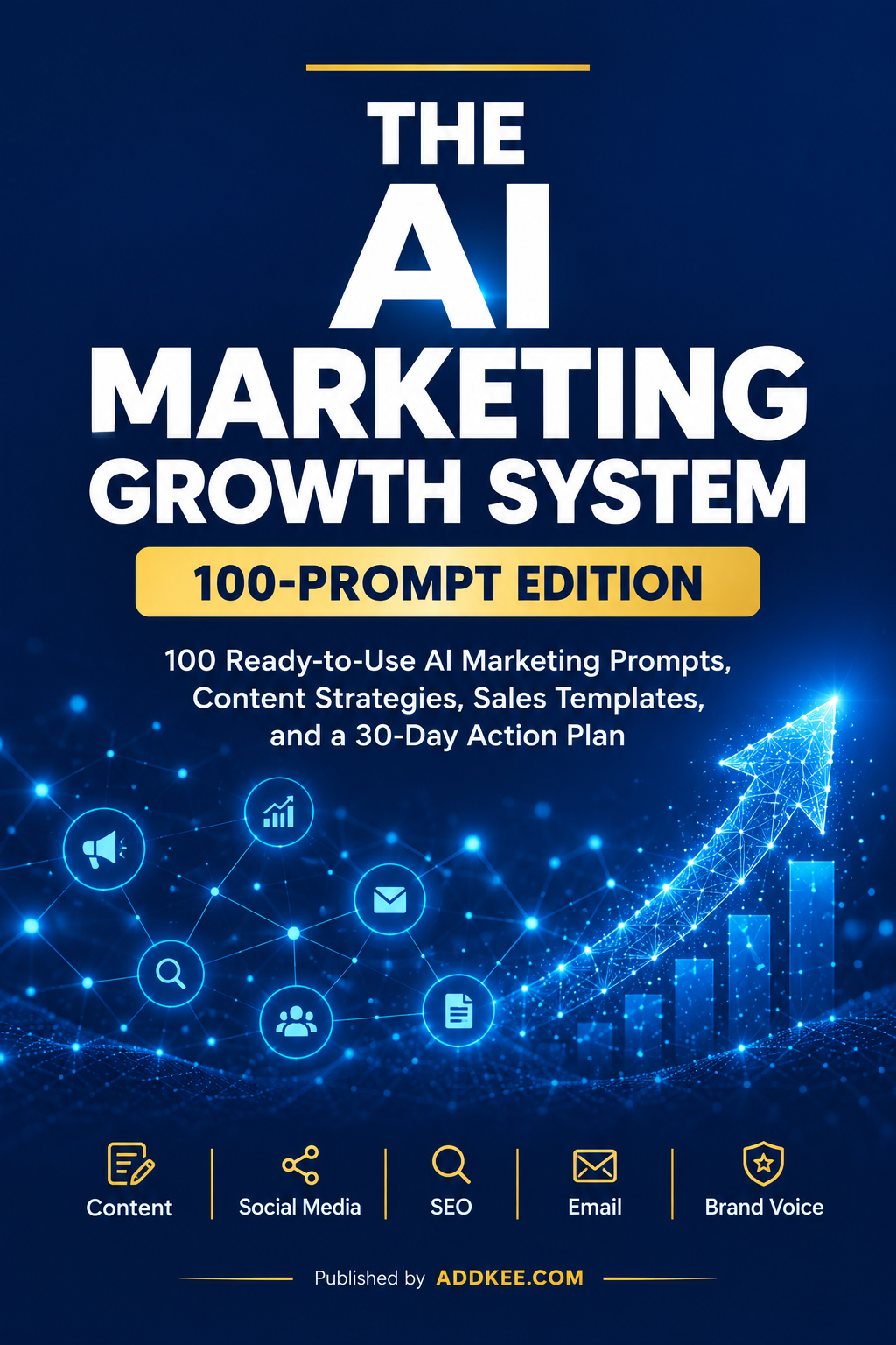 Cover of AI Marketing Growth System 100 Prompts